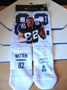 lot 186 image: DALLAS COWBOYS JASON WITTEN  NWT STRIDELINE SOCKS NFL #21 SIZE ML