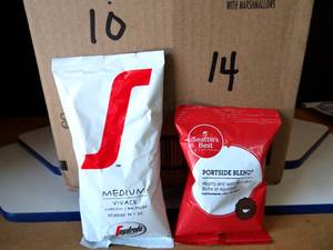 lot 208 image: SEGAFREDO COFFEE ( 10 PKS) & SEATTLES BEST PORTSIDE (14 PKS)