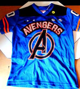 lot 221 image: AWESOME AVENGERS SEWN ON LETTERS & NUMBERS SPORT SHIRT - YOUTH SIZE 67