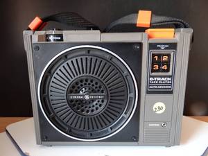 lot 230 image: RARE $$$$ - Vintage General Electric GE Portable 8 Track Player Model No 3-5505F - CHECK COMPS