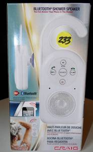 lot 233 image: CRAIG BLUETOOTH SHOWER SPEAKER