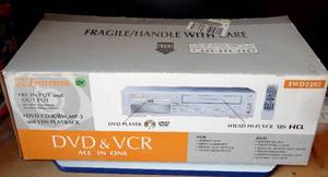 lot 234 image: Emerson EWD2202 DVD  VCR VHS Combo Player Video Cassette Recorder