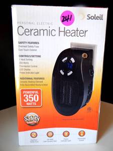 lot 241 image: SOLIEL 350 WATT CERAMIC HEATER