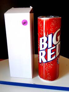 lot 244 image: BIG RED INSULATED STEEL TUMBLER WITH LID - NEW IN BOX