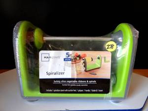 lot 278 image: MAINSTAYS SPIRAL SLICER - NEWSEALED