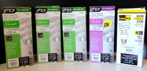 lot 281 image: ASSORTMENT OF TCP Spring Light  Energy Saving Light Bulbs