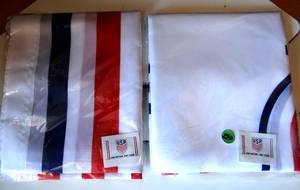 lot 294 image: LOT OF 2 - USA ONE NATION, ONE TEAM 3 X 5 FLAGS - NIP