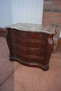 lot 9 image: Marble Top File Cabinet, 2 Drawers, (Matches Lot # 33 and 34), 37 x 22 x 30 tall   DFW SHIPPING COST $20 PICKUP SUNDAY 829 1P-5P