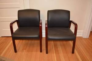 lot 40 image: Alera Upholstered ReceptionGuest Arm Chairs, 2 Total    DFW SHIPPING COST $20 PICKUP SUNDAY 829 1P-5P