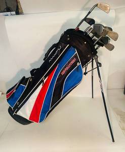lot 98 image: MaxiFLI Revolution Golf Bag and Clubs