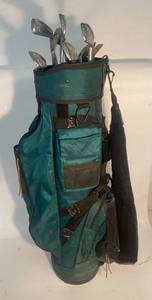 lot 102 image: Made in the USA Golf Bag and Clubs