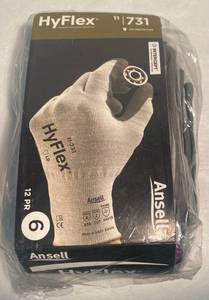 lot 123 image: Ansell Hyflux Gloves with Cut Protection 12 pair