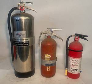 lot 130 image: 3 Fire Extinguishers
