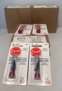 lot 113 image: Super Sharp Double Honed Blades 3 boxes w12 packages of 5 pieces