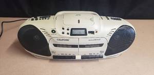 lot 45 image: Califone Performer Plus 2455AV-03 - CD Player, Dual Cassette, AMFM Radio