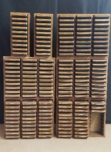 lot 59 image: Large Lot of Ellison Educational Alphabet Cutting Dies - 3 Complete Upper and Lower Case Font Sets
