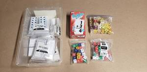 lot 100 image: Lot of Dice and Flash Cards