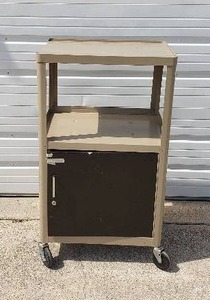 lot 156 image: Pix Mobile SC-41 AudioVisual Cart with Cabinet