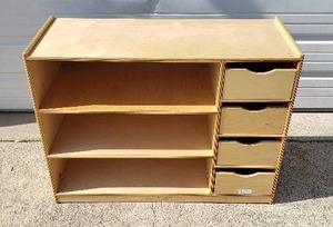 lot 164 image: Childcraft Storage Chest with 4 Drawers - 36L x 14.5W x 26H
