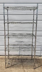 lot 193 image: 1 Heavy Duty Steel Metro Wire Erecta Shelf - 36L x 24 W x 75H