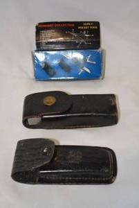 lot 274 image: Gerber Multitool w Case, Reinhart Pocket Tool, Plus extra Case marked pakistan