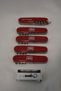 lot 279 image: Butterfly Knife, Marlboro Swiss Army Knives and Electronic Markets Knife