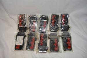 lot 294 image: Marlboro Lighters in Black, Square Design, 10 Total