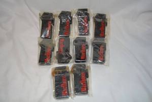 lot 295 image: Marlboro Lighters in Black, Square Design, 10 Total