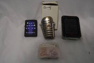 lot 302 image: Variety of Camel Lighters, 4 Total
