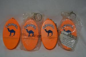 lot 304 image: Orange Camel Keychain Lighters, 4 Total