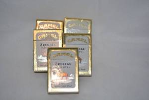lot 308 image: Camel Special Lights Lighters, 5 Total