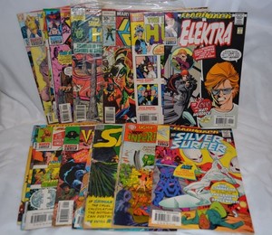 lot 326 image: Comic Books Elektra, Silver Surfer, Green Lantern, Ka-Zar, Cable and More