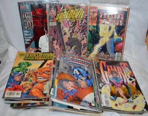 lot 327 image: Comic Books Captain America, Gambit, Daredevil, Ironman