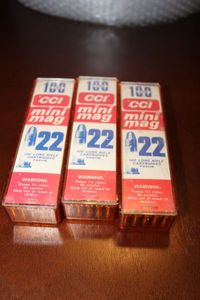 lot 14 image: 22 Long Rifle Cartridges, 3 Boxes of 100 count