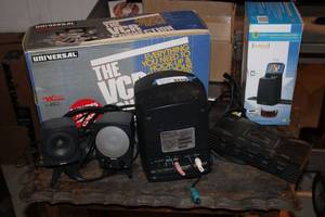 lot 27 image: Boston BA745 3-Piece Speaker System, The VCR Connection System, Vupoint Slide and Negative Converter