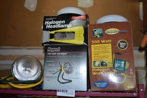 lot 108 image: Halogen Work Lights