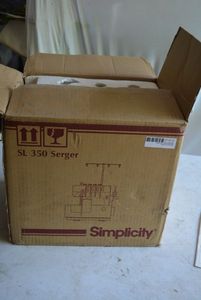 lot 112 image: Simplicity Sewing Machine, SL 350 Serger