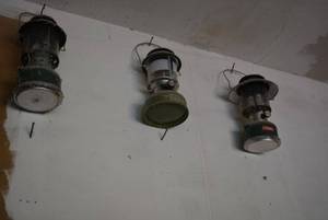 lot 138 image: 3 Camping Lanterns - Coleman and Sears Brands