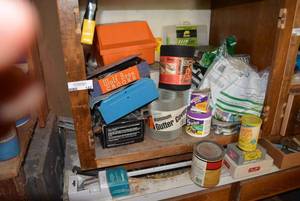 lot 142 image: Gutter Covers, Pipe Insulation, Steel Wool and Misc. Tools