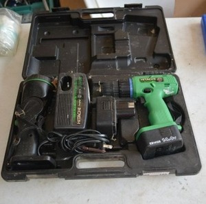 lot 145 image: Hitachi Drill Set and Case