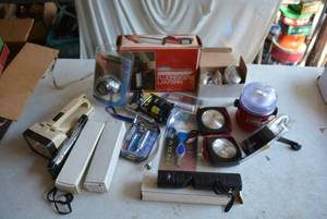 lot 158 image: Lights and Lanterns Head Lamps, Fluorescent Lantern, Flashlights and More
