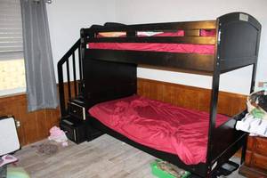 lot 231 image: Bunk Beds with Storage Stairs