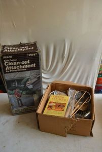 lot 47 image: Chinese Cooking Kit and Rain Gutter Clean-Out Attachment