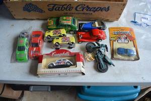 lot 66 image: Die-Cast Cars, Trucks and Motorcycle (Some in Original Package)