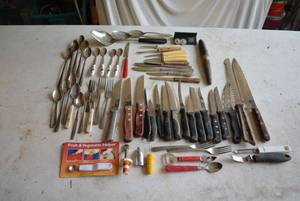 lot 89 image: Silverware and Utensils as shown