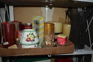 lot 93 image: Candles and Candle Holders