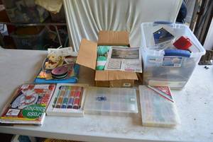 lot 96 image: Sewing Thread, Thimbles, Sequence and Yarn