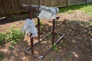 lot 494 image: Exercise Bar Unit, Pads have been covered to protect them