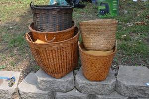 lot 492 image: Baskets Largest is 17 Tall