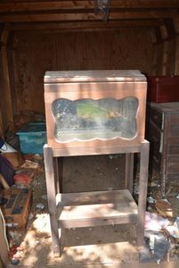 lot 251 image: Fish Aquarium with Stand (One hinge needs Pin)